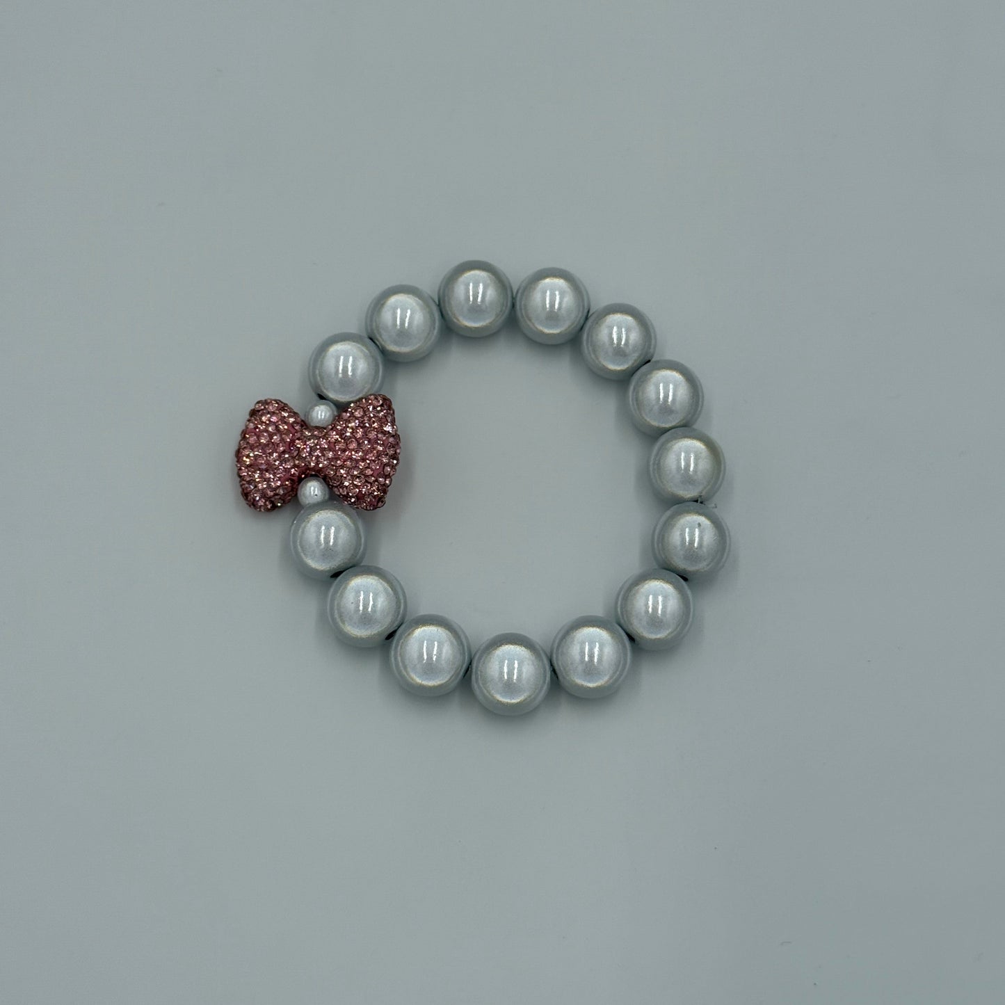 Armband "La Brisa – Bracelet Bow Glam Weiß Rosé"